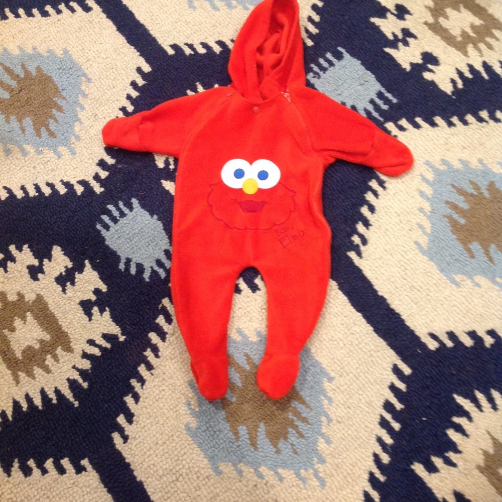 ELMO Fleece Onesie, Sesame Beginnings